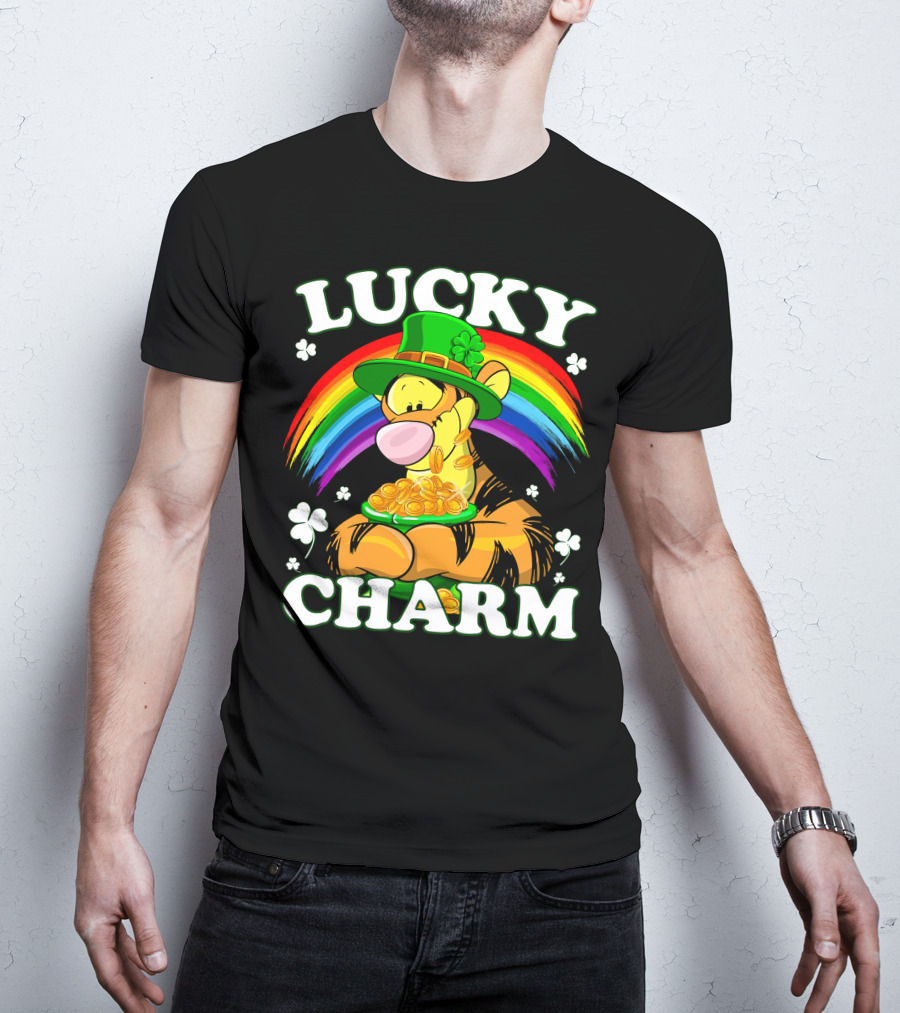 Lucky Charm Tigger Rainbow Coins T-Shirt