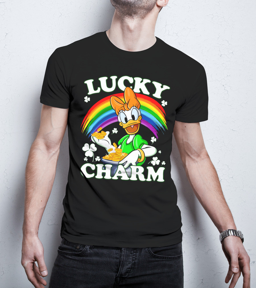 Lucky Charm Daisy Duck Rainbow Coins T-Shirt
