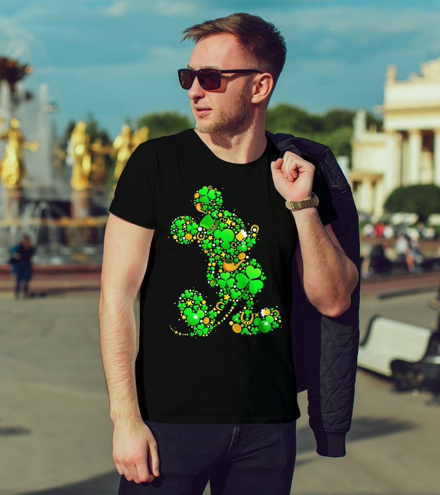 Mickey Mouse Shamrock Luck St. Patrick's Day 2019 T-Shirt