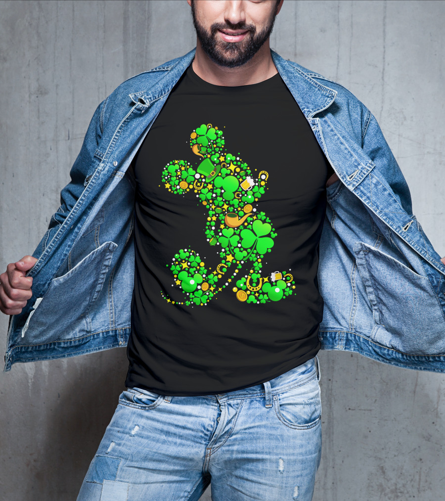 Mickey Mouse Shamrock Luck St. Patrick's Day 2019 T-Shirt