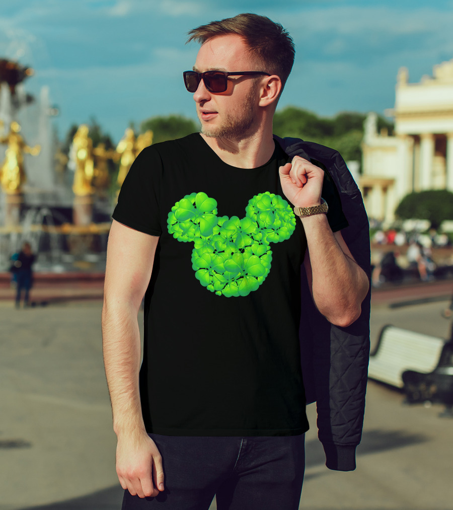 Mickey Shamrocks Clover Head T-Shirt