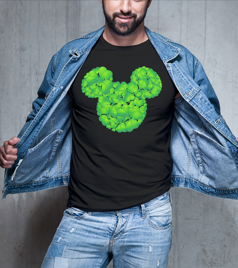 Mickey Shamrocks Clover Head T-Shirt