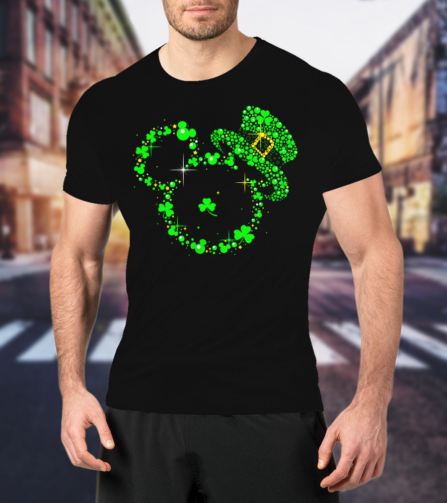 Mickey Patrick's Day Shamrock Leprechaun Hat T-Shirt