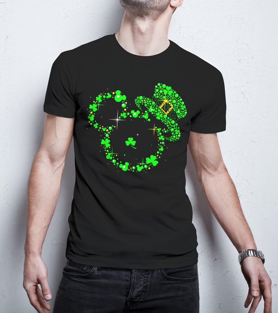 Mickey Patrick's Day Shamrock Leprechaun Hat T-Shirt