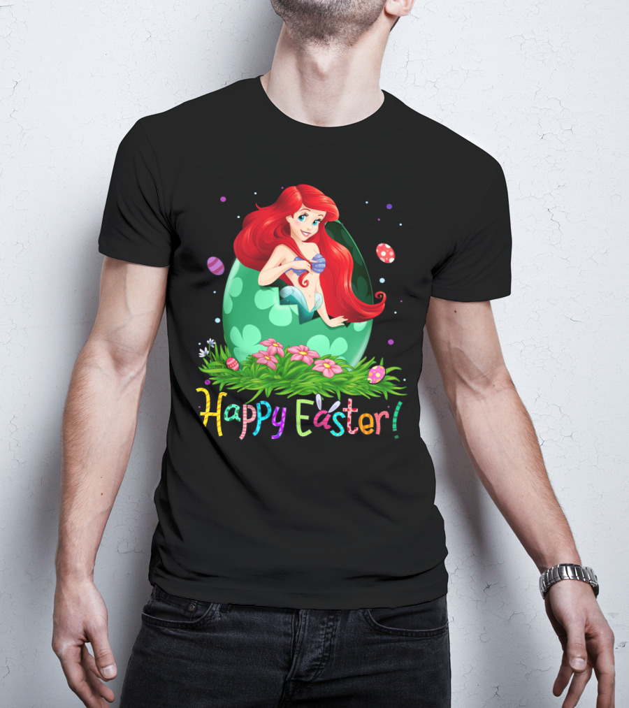 Happy Easter Mermaid Egg Ariel T-Shirt