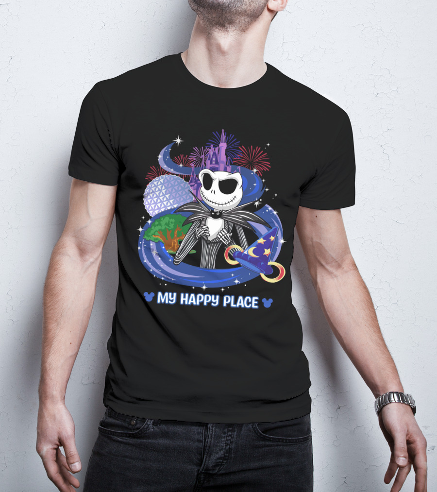 My Happy Place Jack Castle Fireworks Magic Hat T-Shirt