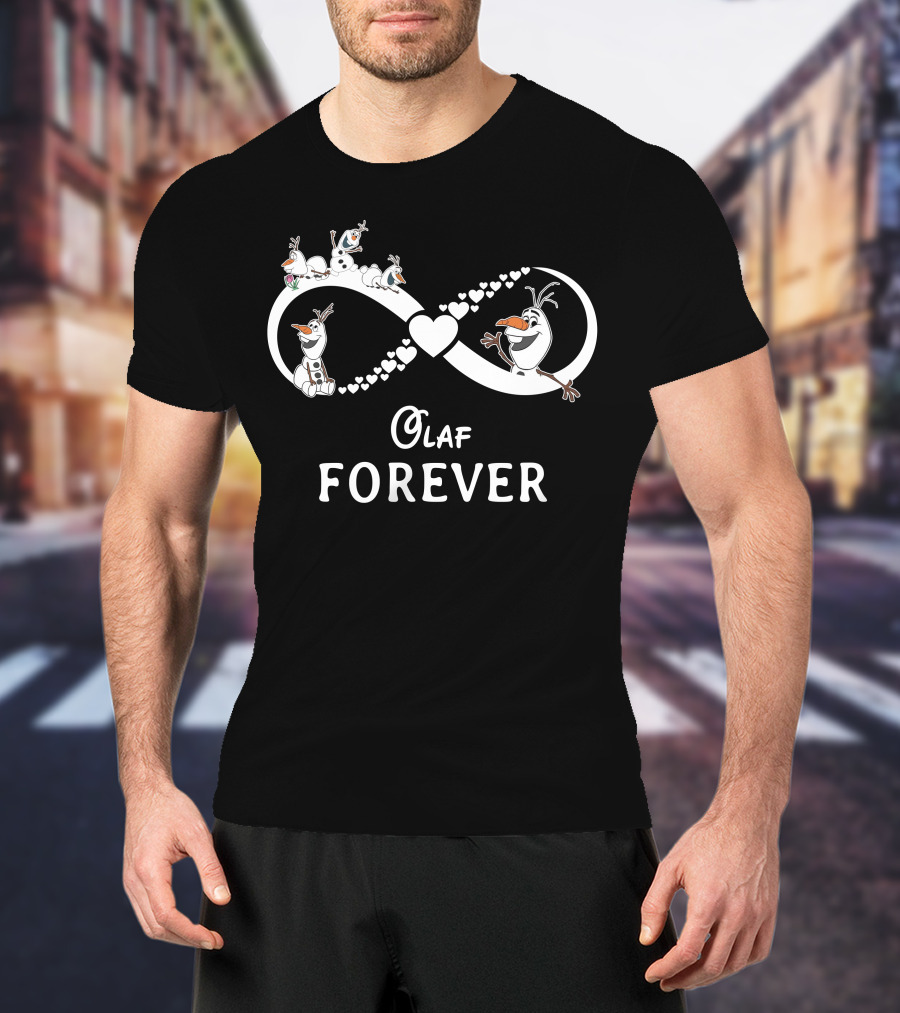 Olaf Forever Infinity Heart Snowman T-Shirt