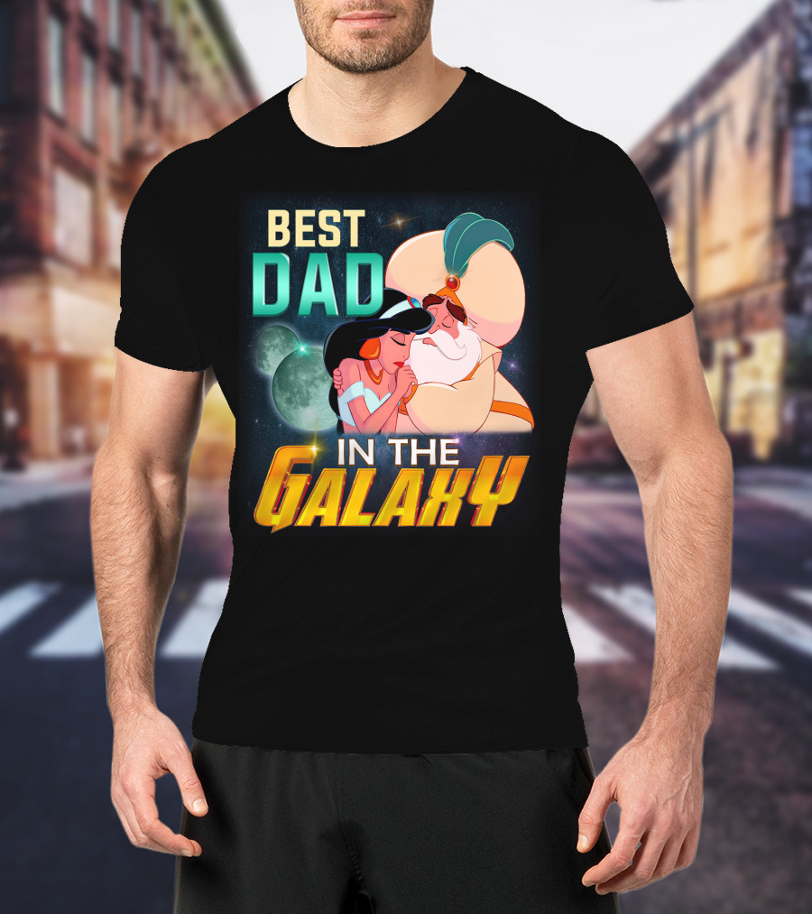 Best Dad In The Galaxy Jasmine And Her Father T-Shirt