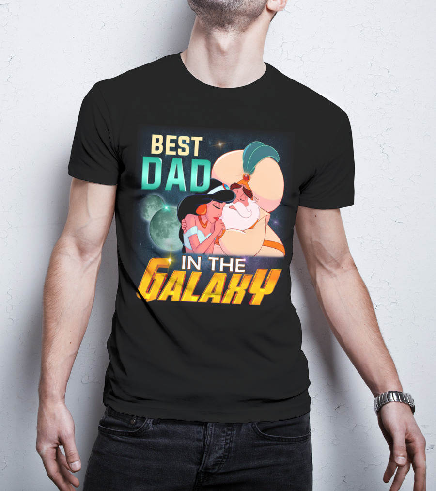 Best Dad In The Galaxy Jasmine And Her Father T-Shirt