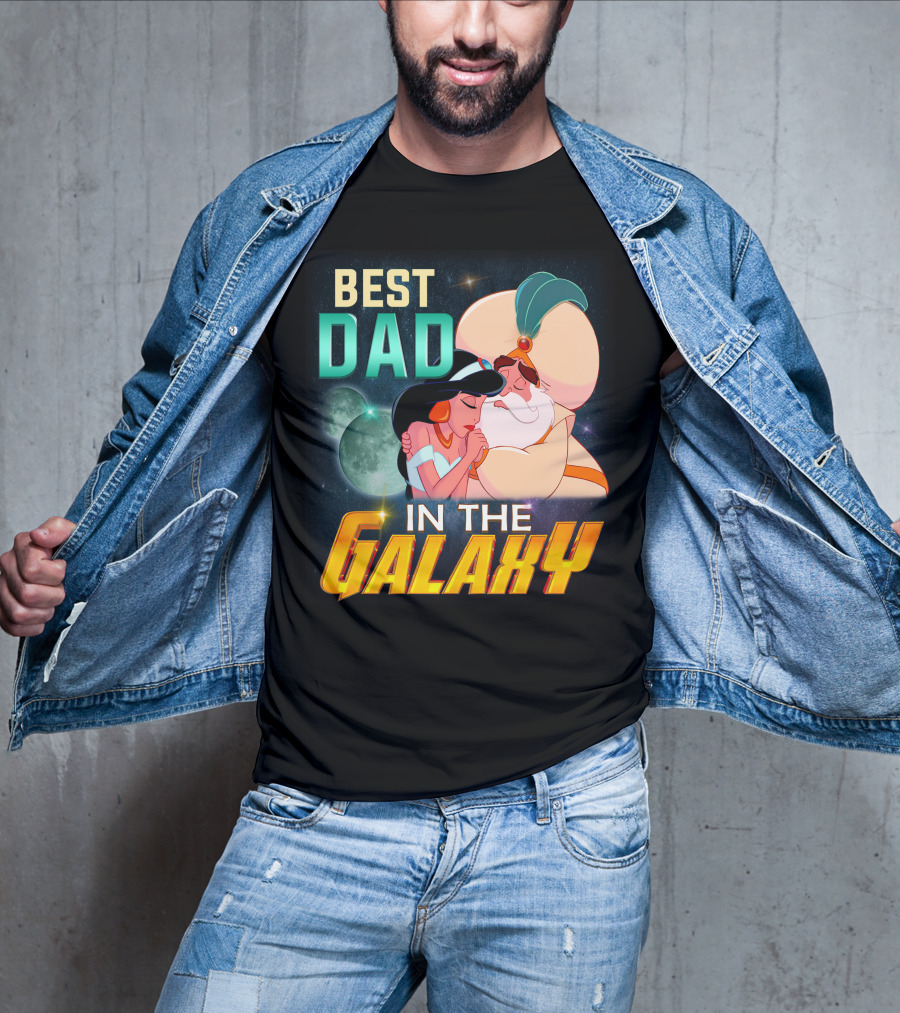 Best Dad In The Galaxy Jasmine And Her Father T-Shirt