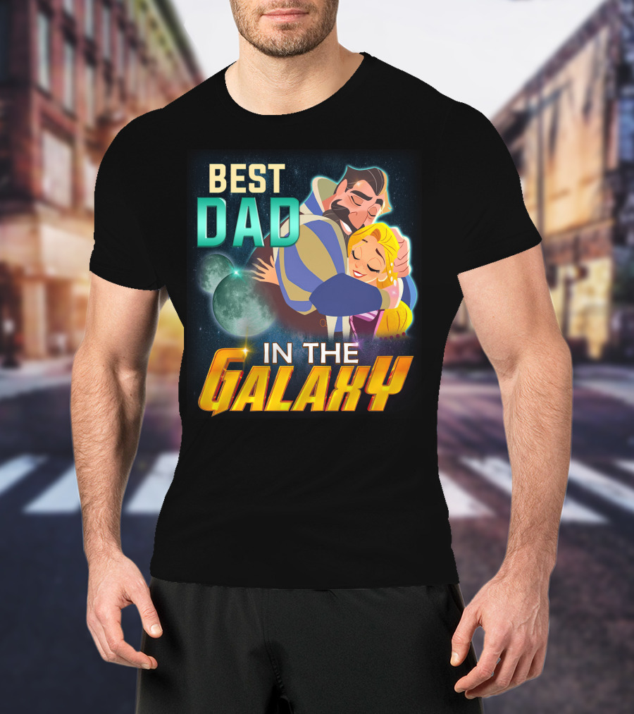 Best Dad Rapunzel IN The Galaxy T-Shirt