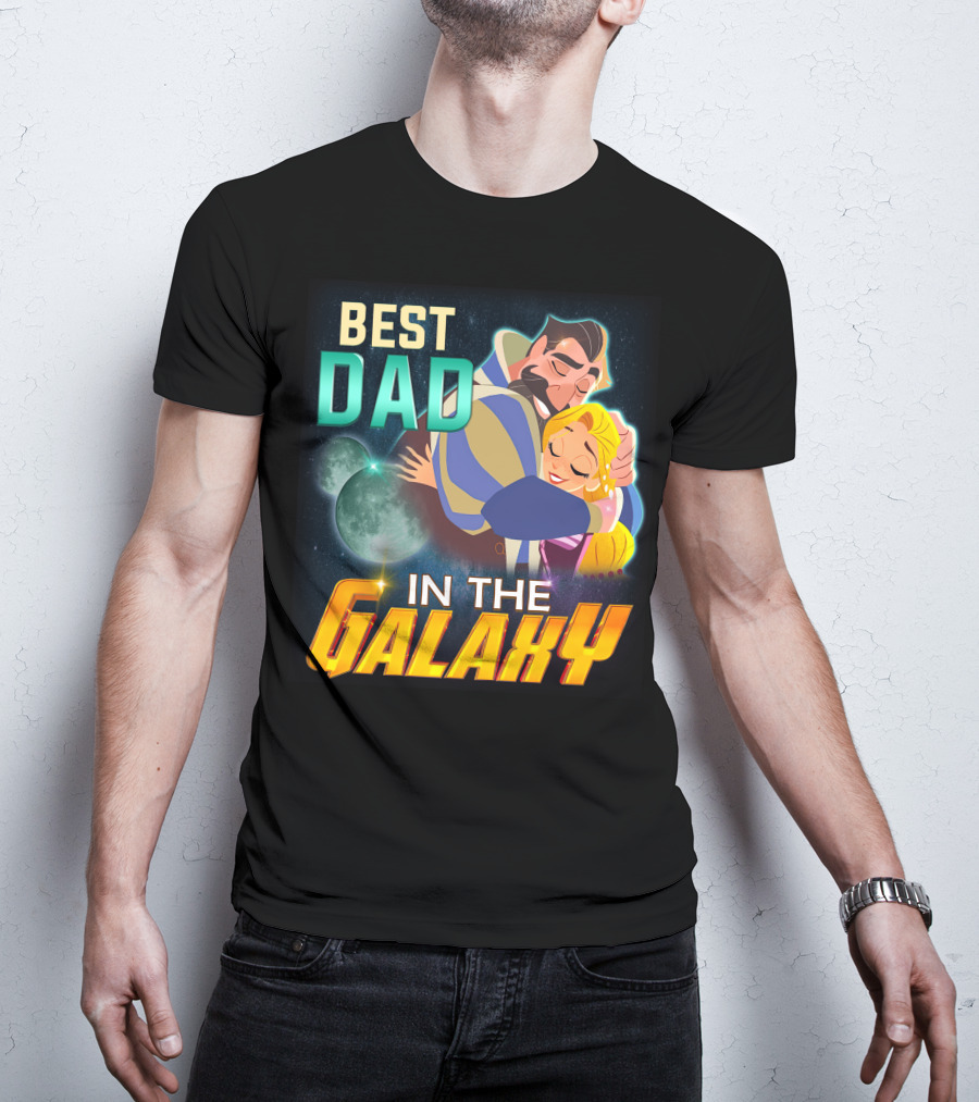 Best Dad Rapunzel IN The Galaxy T-Shirt
