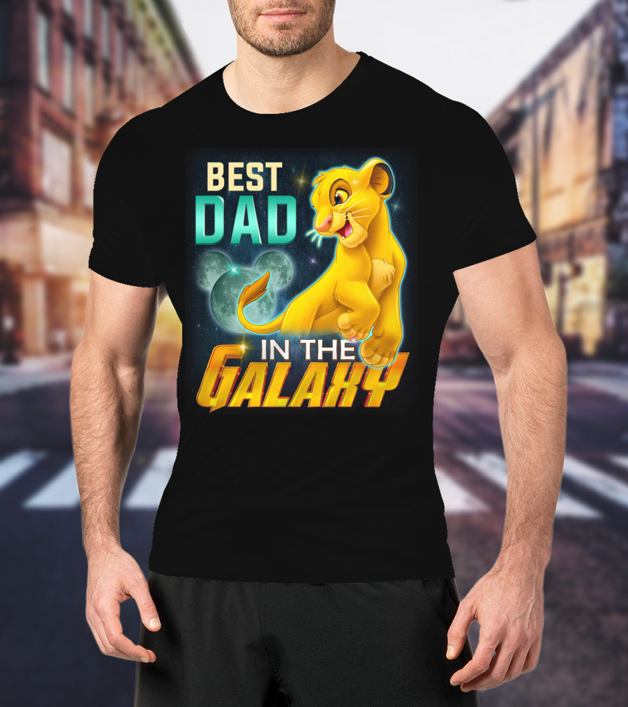 Best Dad IN The Galaxy Simba T-Shirt