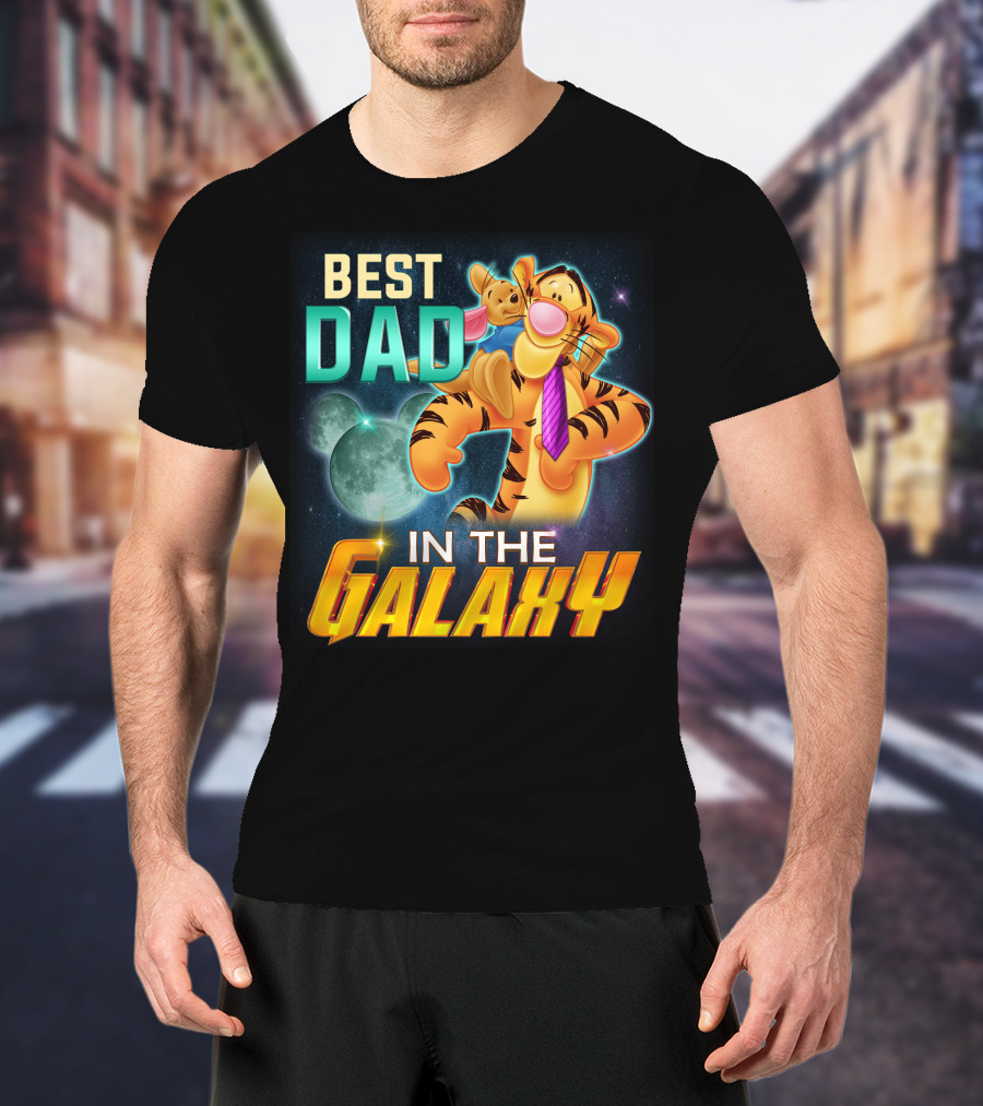 Best Dad Tigger IN The Galaxy T-Shirt