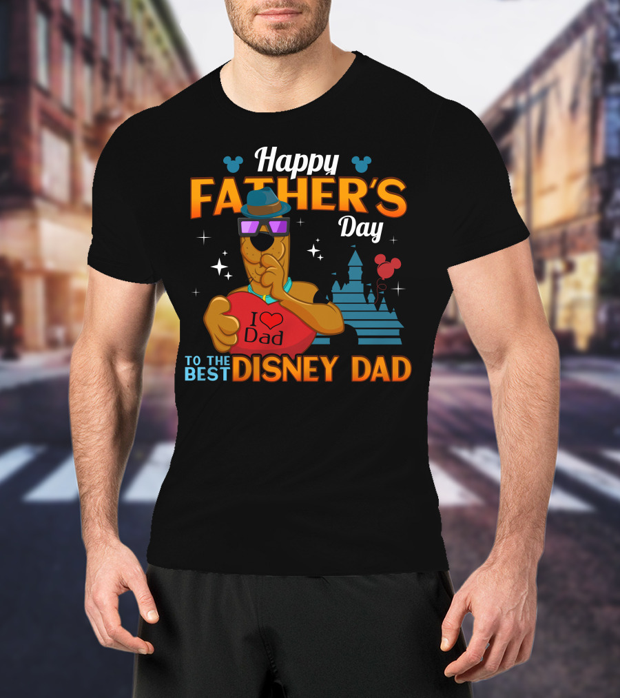 Happy Father's Day Scooby Doo I Love Dad To The Best Disney Dad T-Shirt
