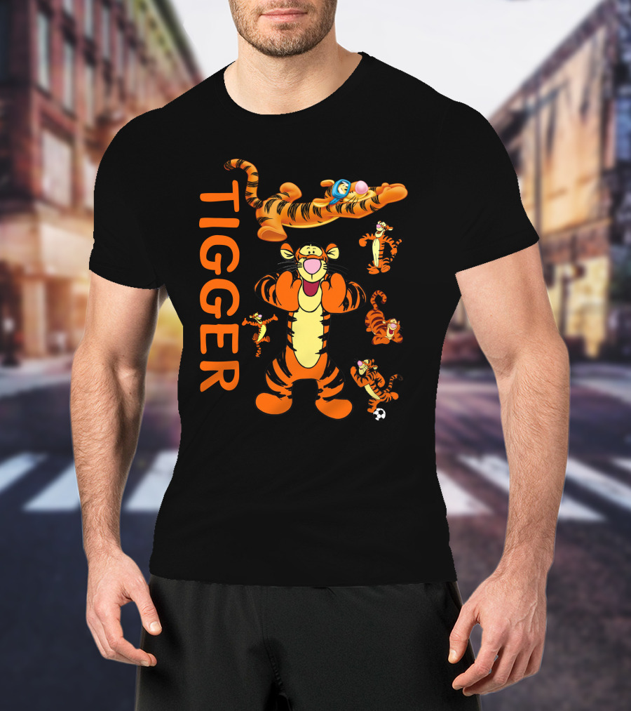 Tigger Playful Energetic Poses Collection T-Shirt