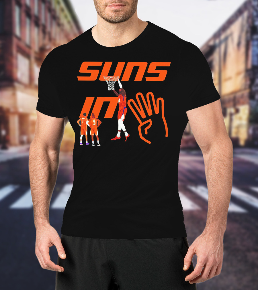 Suns In Four Basketball Slam Dunk Gesture T-Shirt