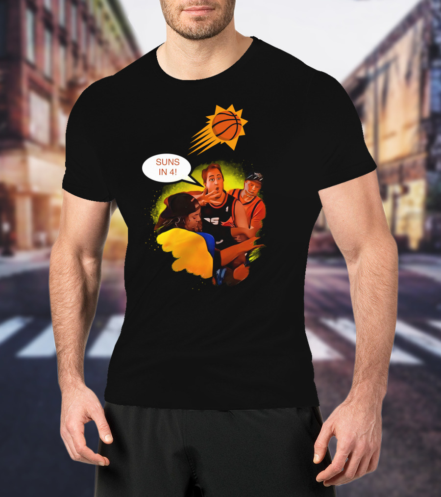 Phoenix Suns Playoffs Basketball Suns In Four Celebration T-Shirt