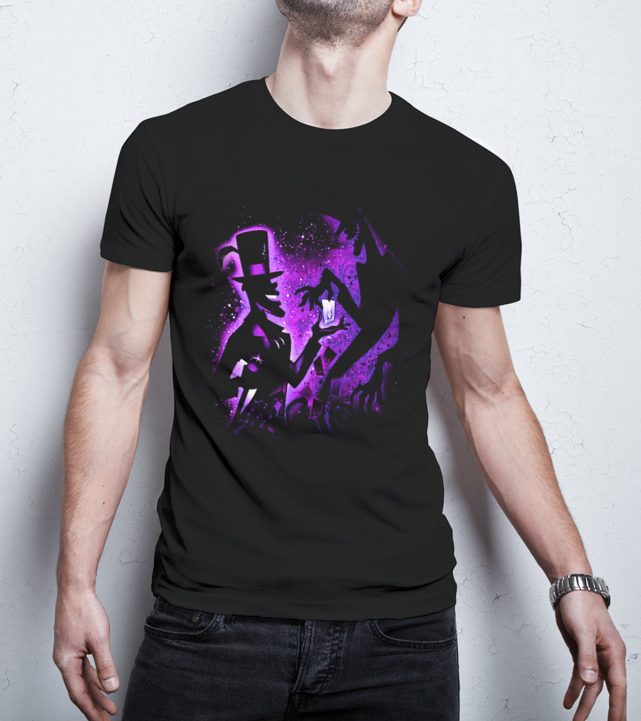 Dr. Facilier Shadow Silhouette Purple Magic Card Tarot T-Shirt