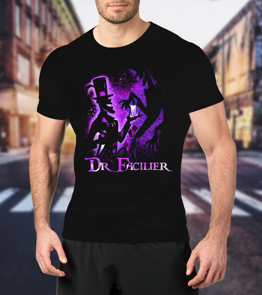 Dr. Facilier Purple Silhouette And Shadow T-Shirt