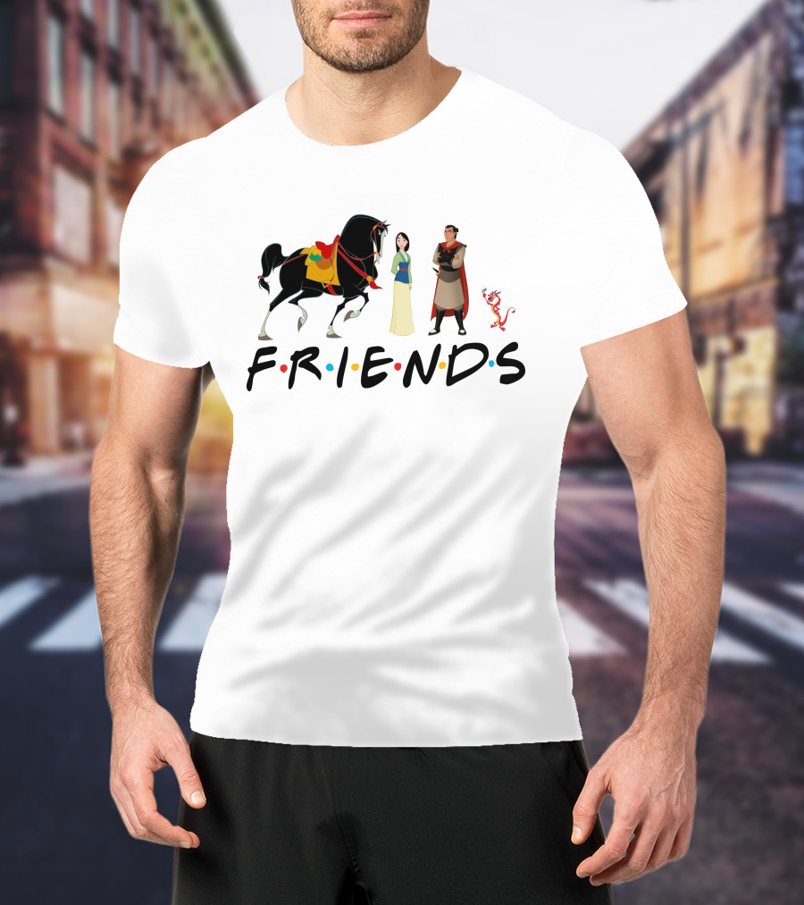 Mulan Characters Friends Style T-Shirt