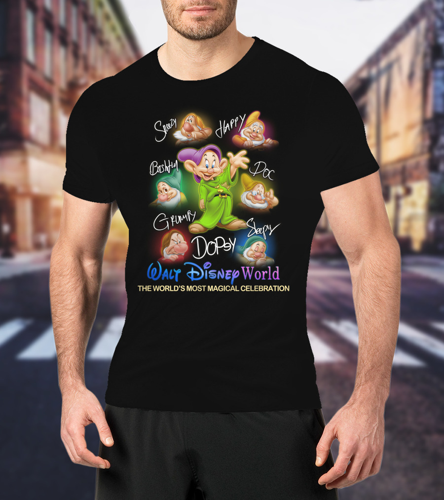 Walt Disney World Seven Dwarfs The World's Most Magical Celebration T-Shirt