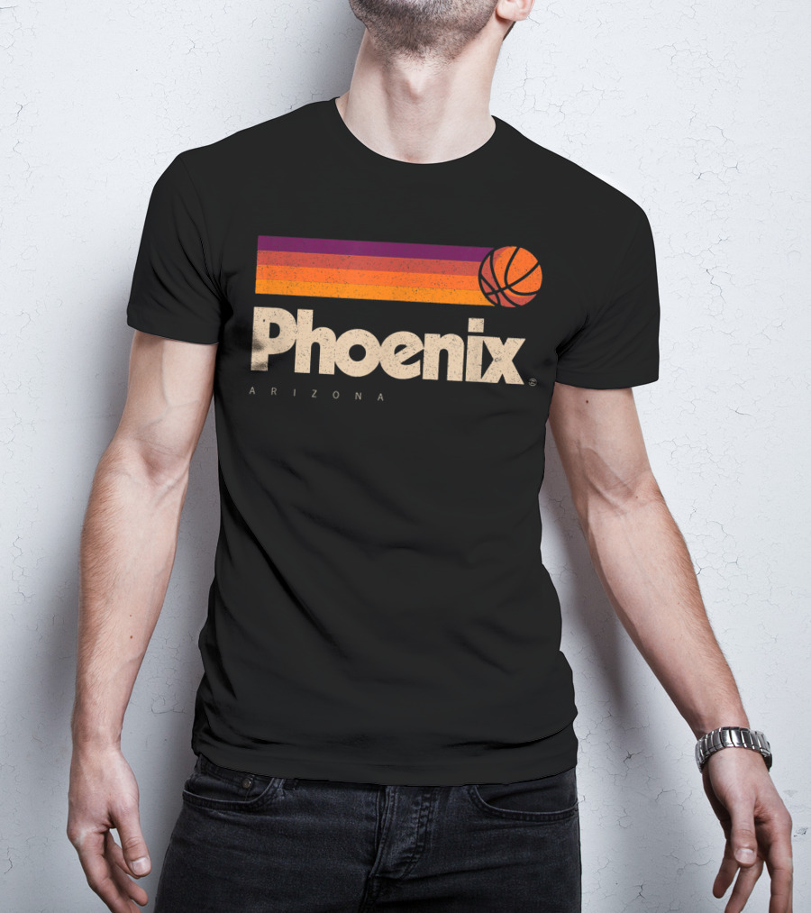 Phoenix Arizona Basketball Retro Style T-Shirt