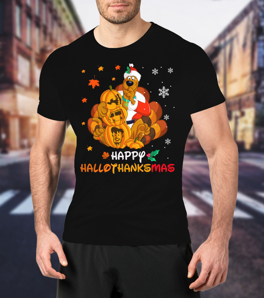 Scooby-Doo Happy Hallothanksmas Holiday Mashup T-Shirt