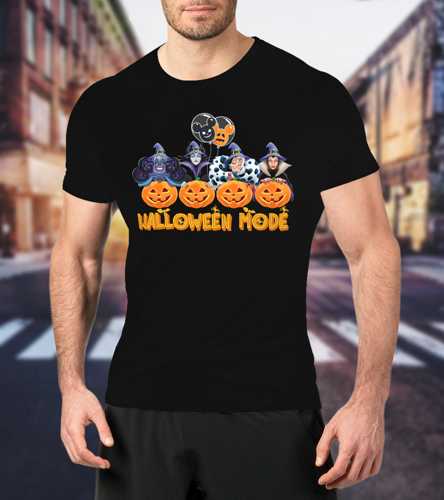 Halloween Mode Villains Pumpkins T-Shirt