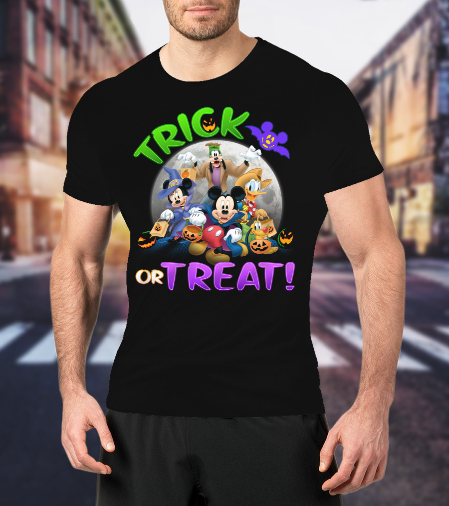 Trick Or Treat Mickey And Friends Halloween Adventure T-Shirt
