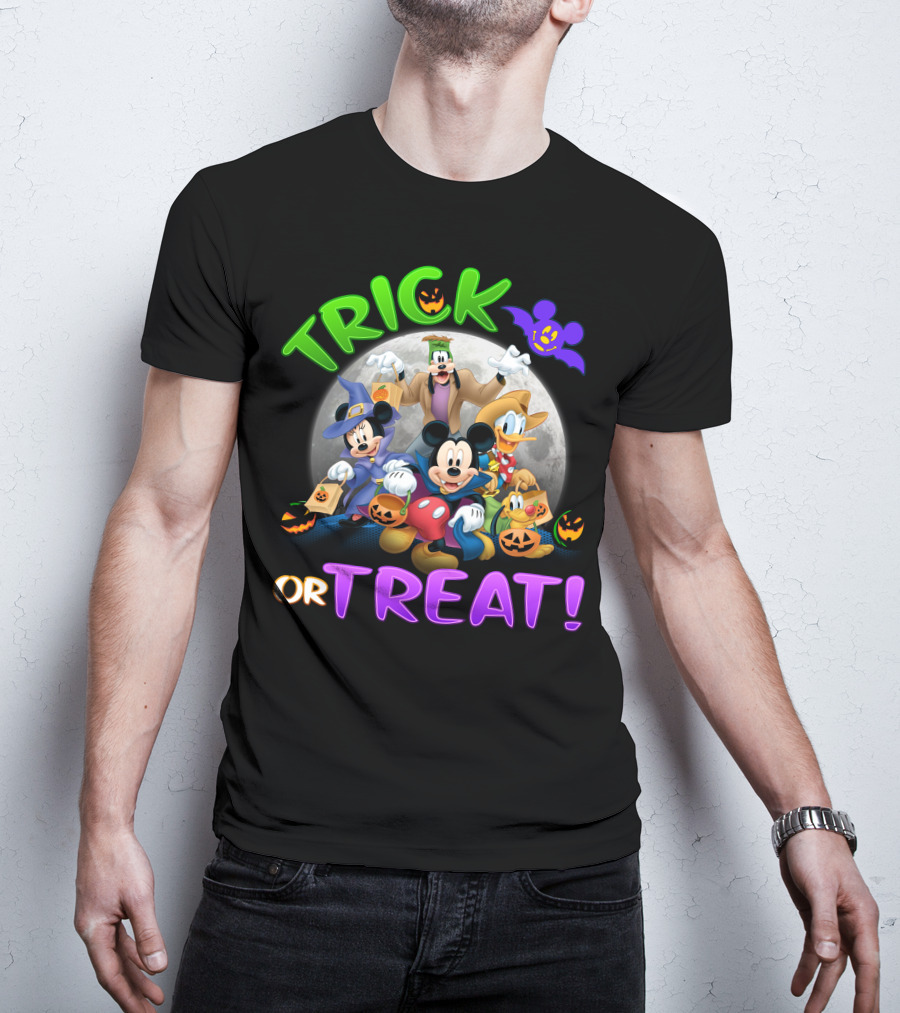 Trick Or Treat Mickey And Friends Halloween Adventure T-Shirt