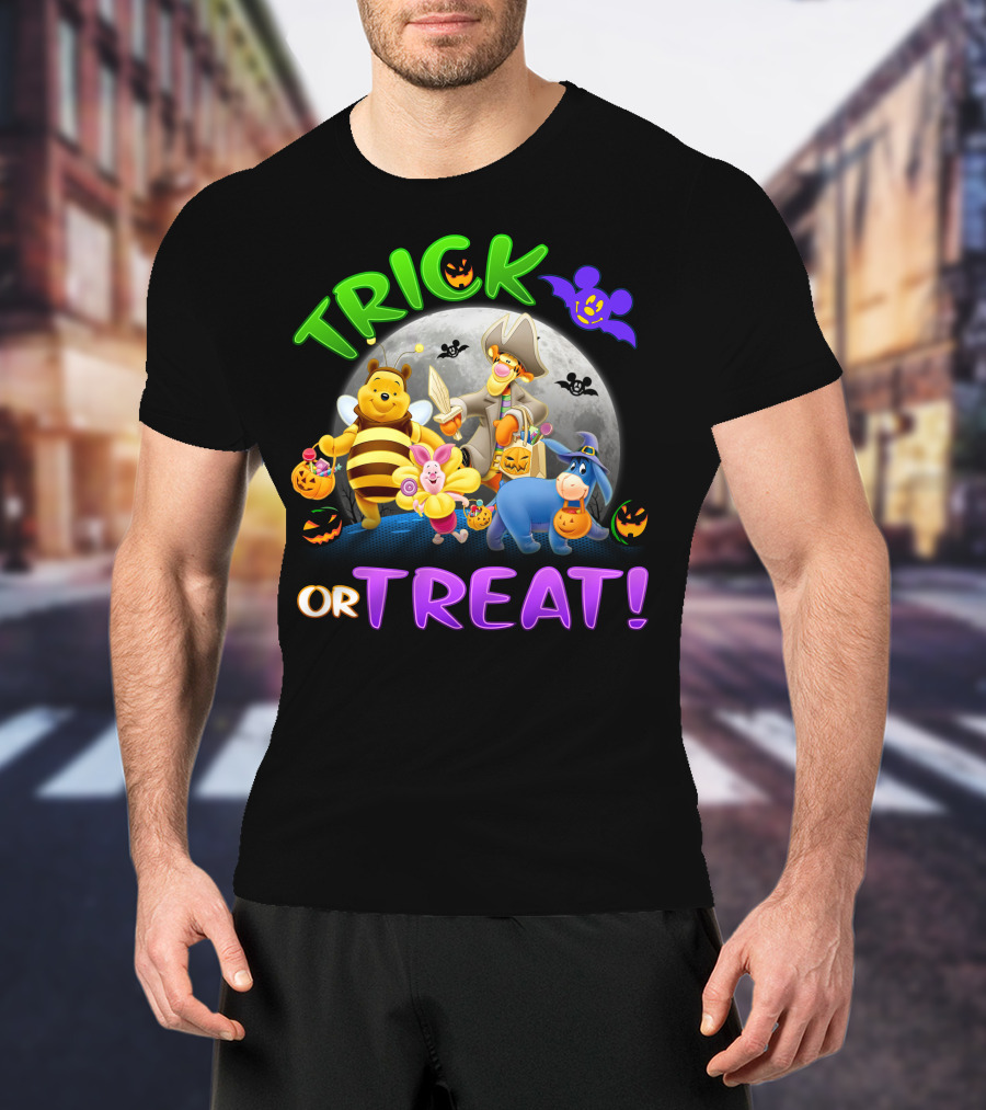 Trick Or Treat Winnie The Pooh Halloween Adventure T-Shirt