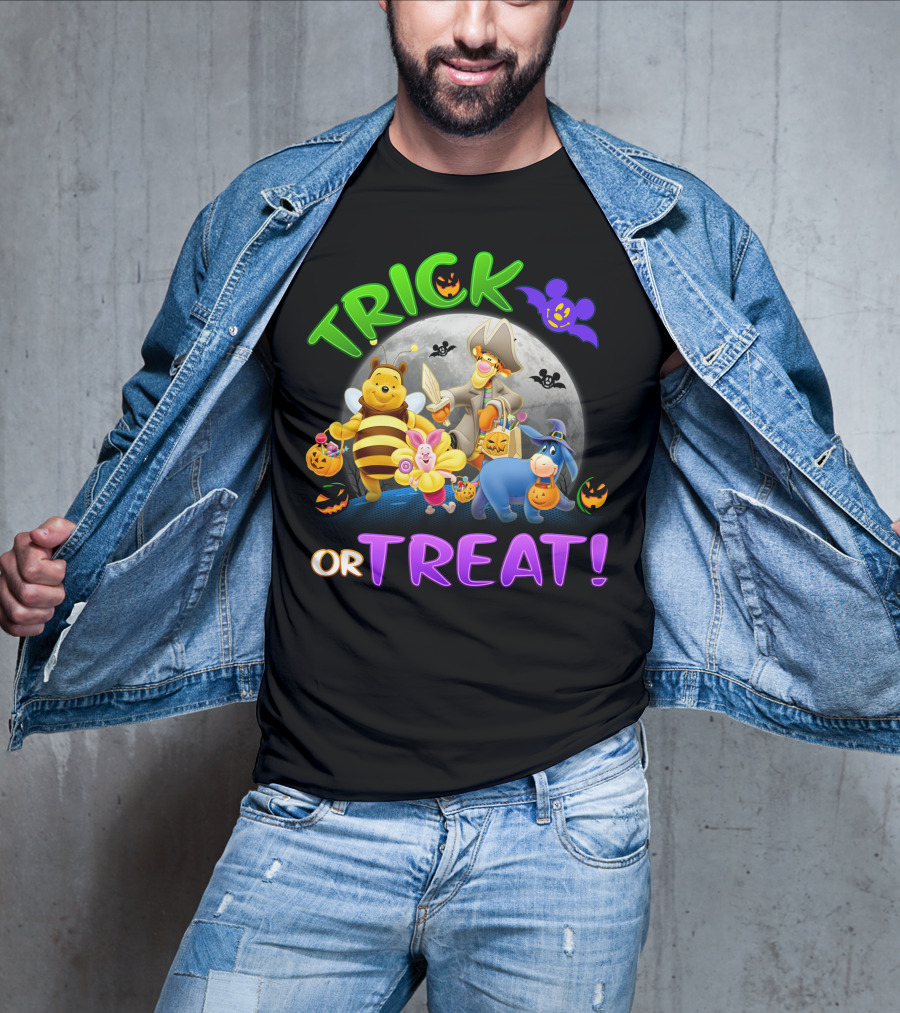 Trick Or Treat Winnie The Pooh Halloween Adventure T-Shirt