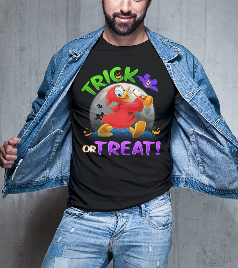 Trick Or Treat Donald Duck Halloween Disney T-Shirt