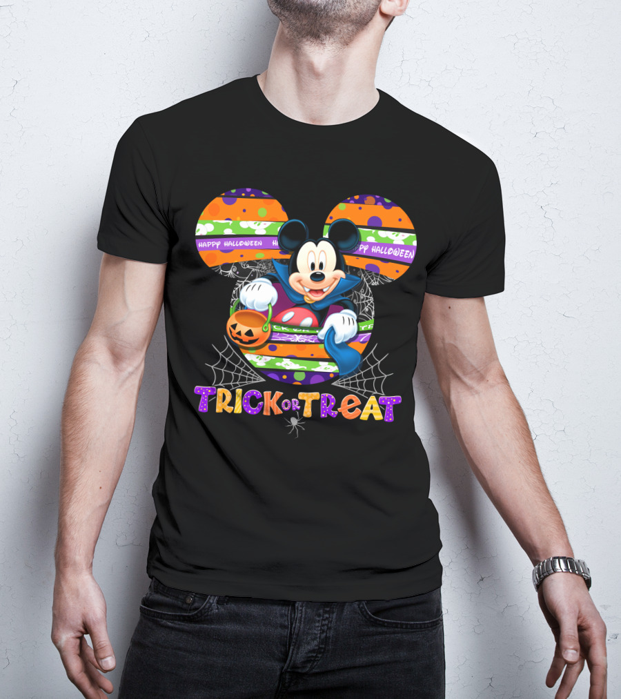 Mickey Trick Or Treat Happy Halloween T-Shirt