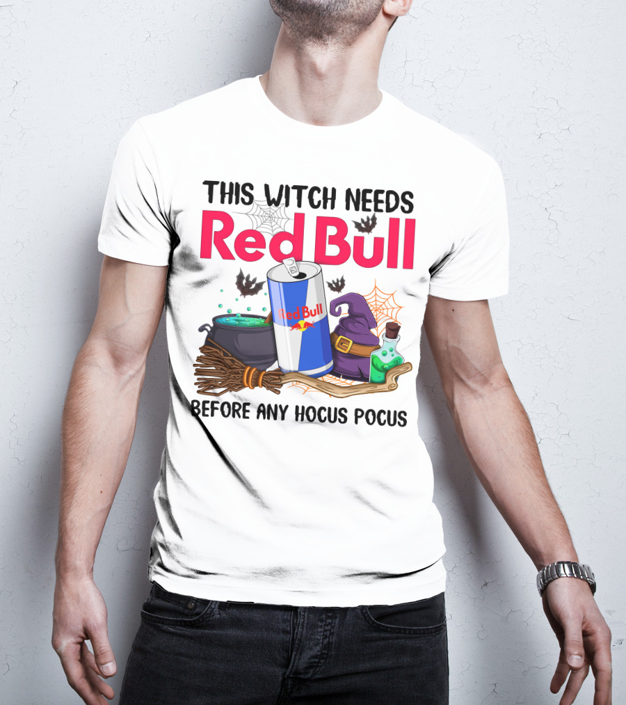 This Witch Needs Red Bull Before Any Hocus Pocus T-Shirt