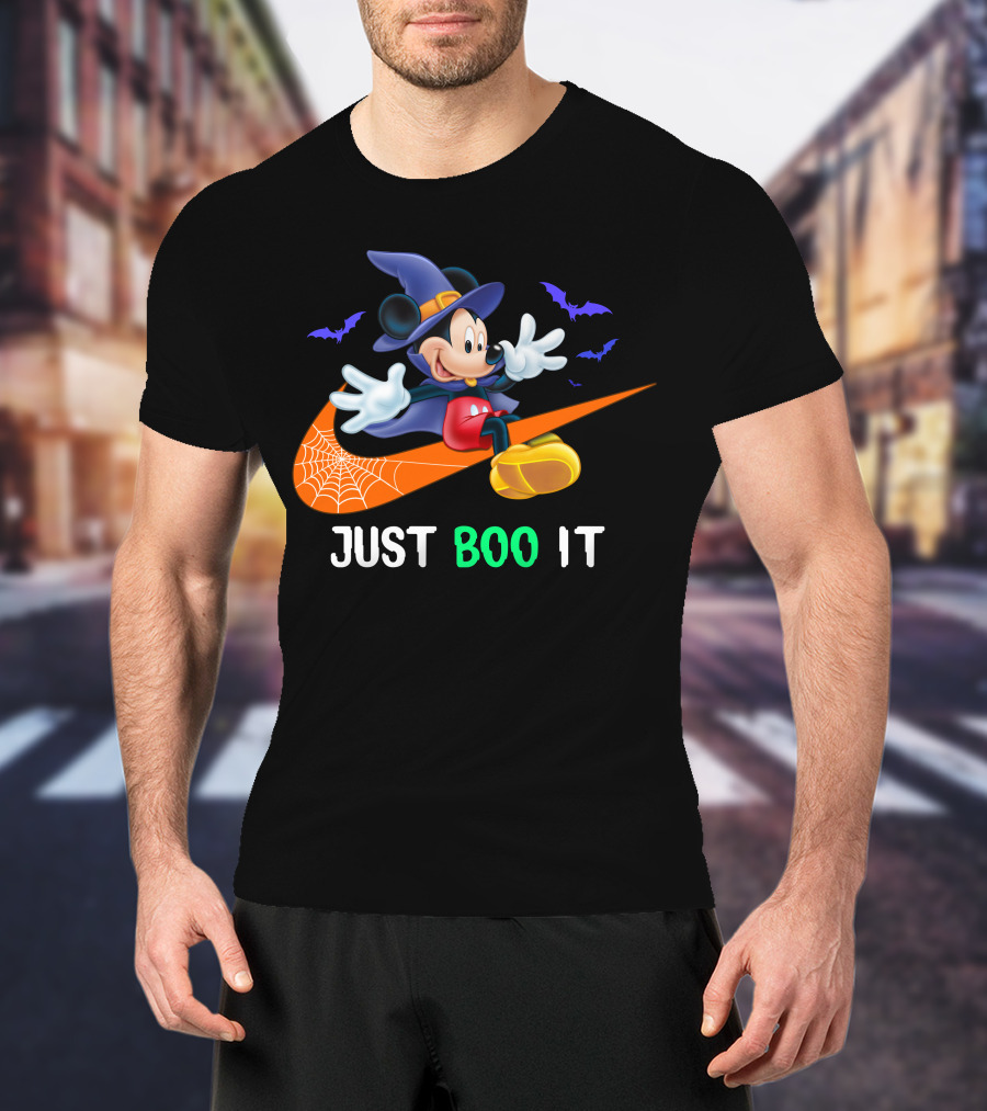 JUST BOO IT Mickey Witch Halloween T-Shirt