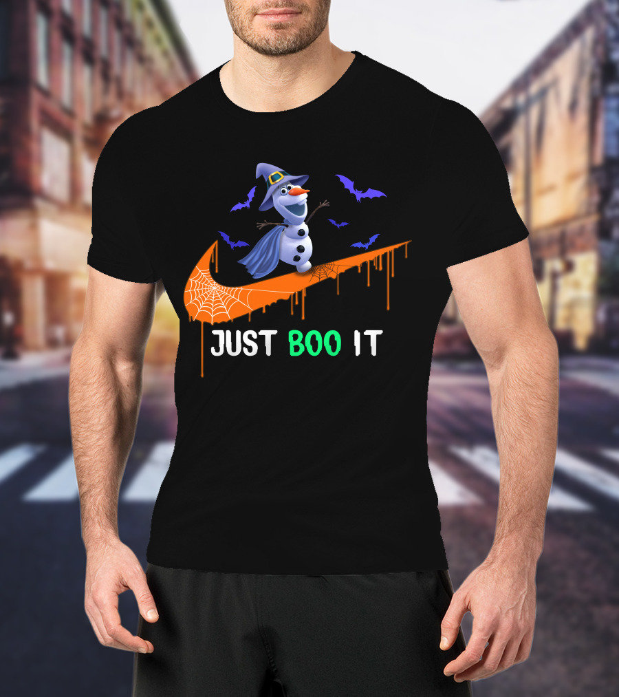 Just Boo It Olaf Nike Halloween Bats T-Shirt