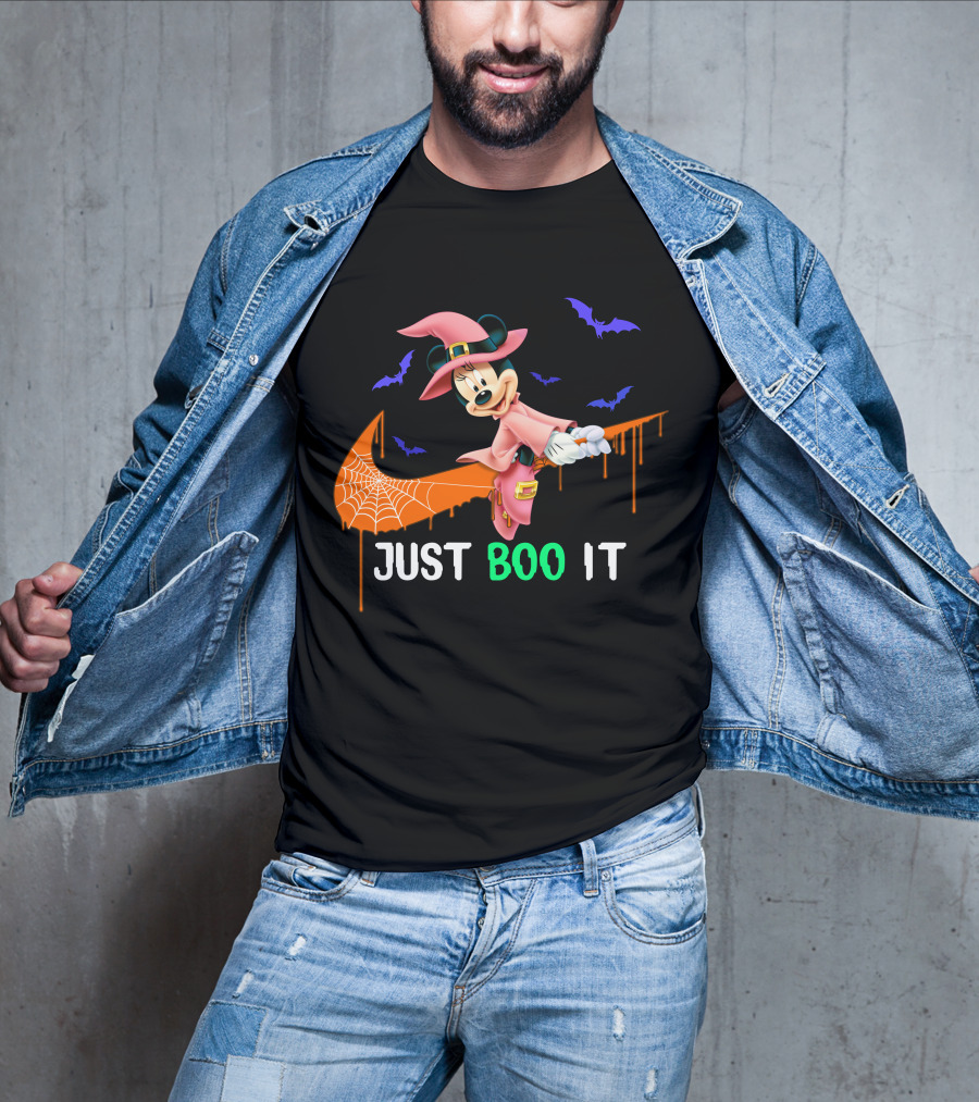 Just Boo It Minnie Halloween Witch Nike T-Shirt