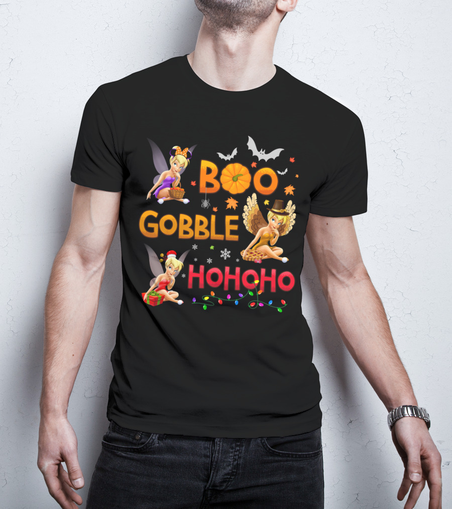 Boo Gobble Hohoho Tinker Bell T-Shirt