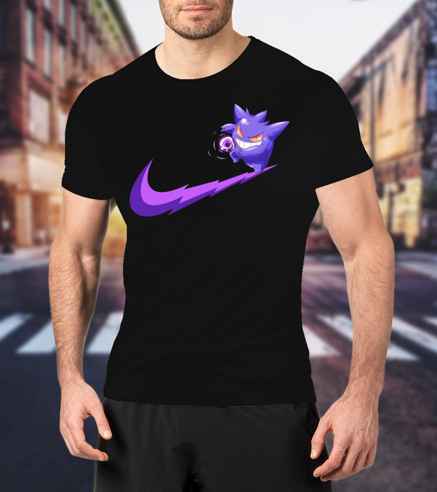 Gengar Ghost Type Nike Crossover T-Shirt