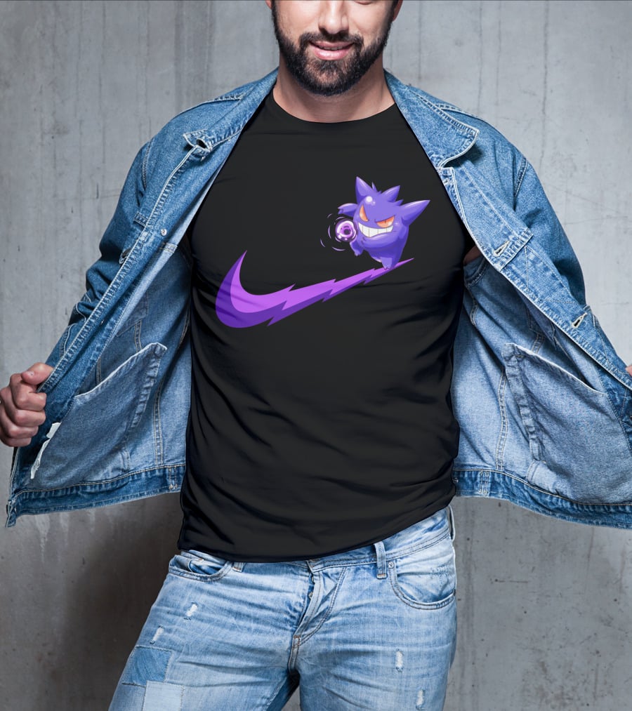 Gengar Ghost Type Nike Crossover T-Shirt