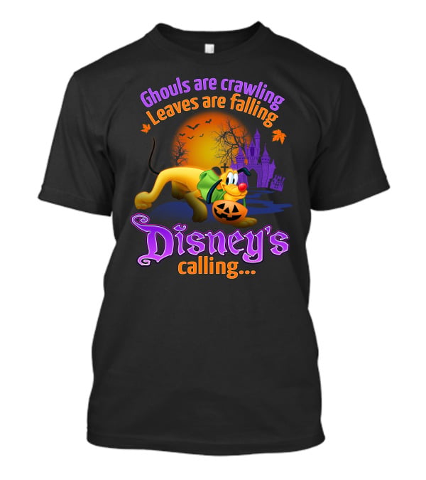 Ghouls Are Crawling Disney's Calling Pluto Halloween T-Shirt