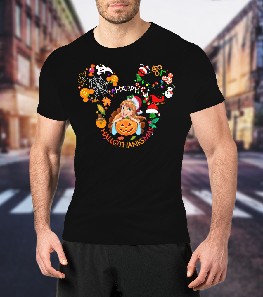 Happy Hallothanksmas Anna T-Shirt