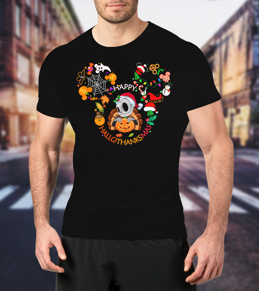 Happy Hallothanksmas Jack Skellington T-Shirt