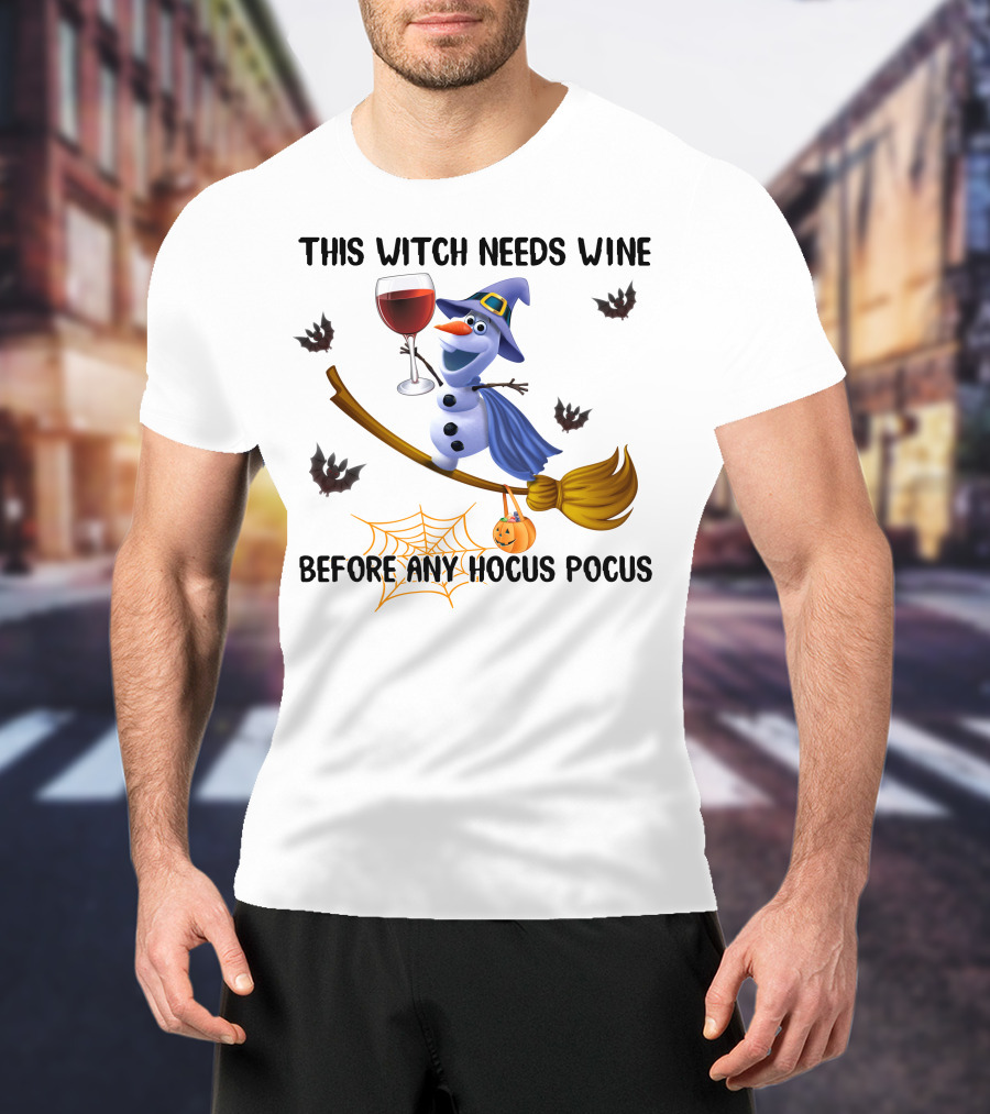 This Witch Needs Wine Before Any Hocus Pocus T-Shirt