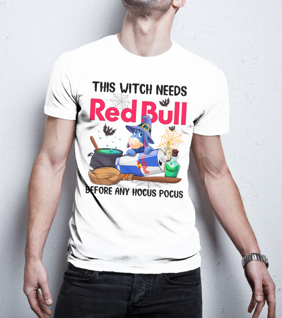 This Witch Needs Red Bull Before Any Hocus Pocus Eeyore T-Shirt
