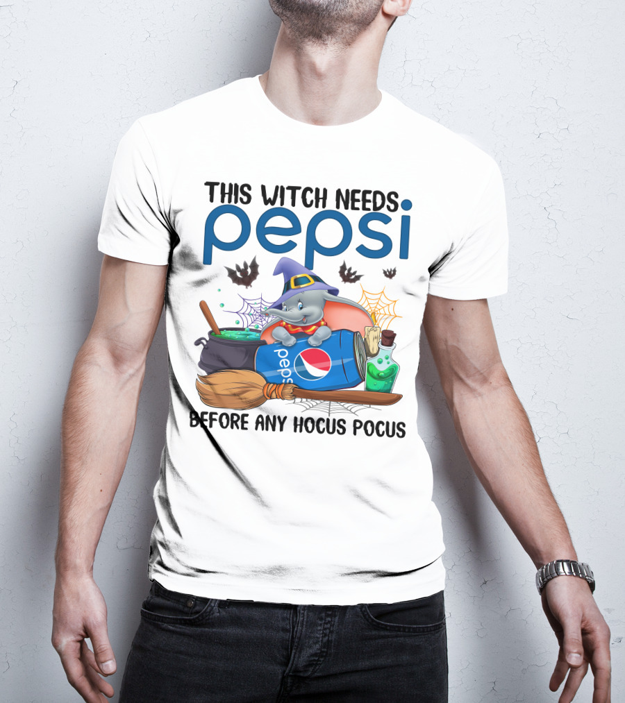 This Witch Needs Pepsi Dumbo Before Any Hocus Pocus T-Shirt