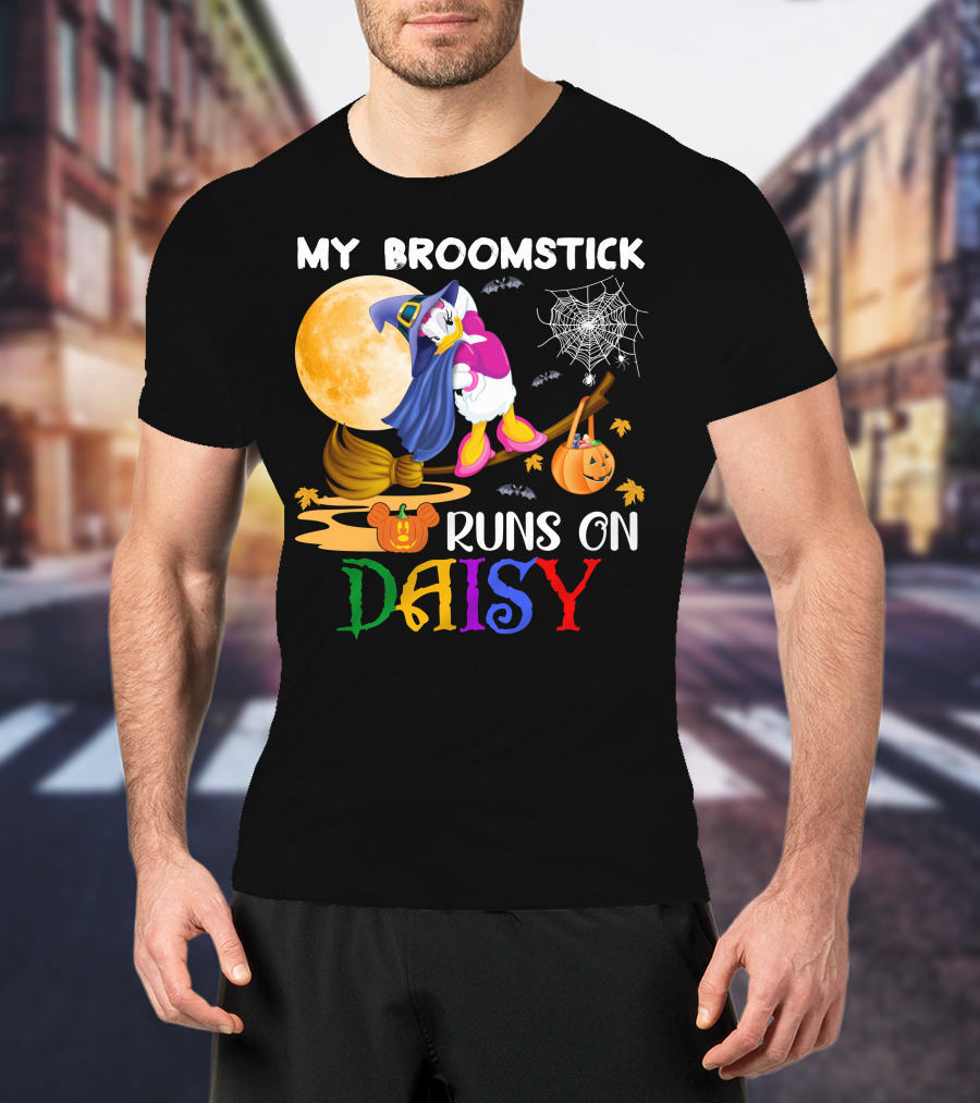 My Broomstick Runs On Daisy T-Shirt