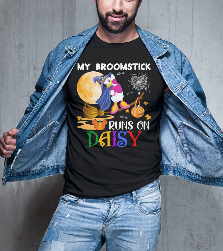My Broomstick Runs On Daisy T-Shirt